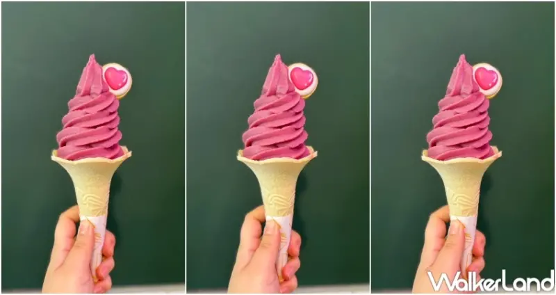 七夕必喝告白飲料！大苑子七夕飲品「葡萄玫瑰」，葡萄玫瑰霜淇淋送愛心餅乾。