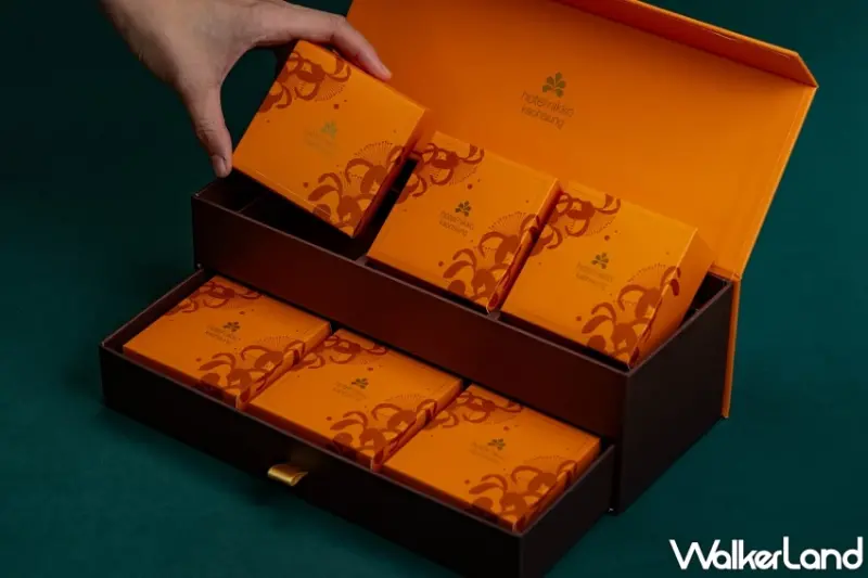 高雄飯店月餅禮盒驚見XO醬烏魚子創新口味！高雄日航酒店聯名中外餅舖，打造「日光月影」禮盒。