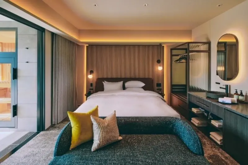 富士山景觀飯店「edit x seven」9月1日開幕，四樓以上保證看得到富士山。