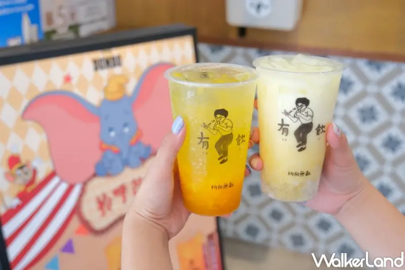 有飲小飛象飲料！有飲全新小飛象系列飲料周邊 招牌燈箱，迪士尼粉絲必搶。