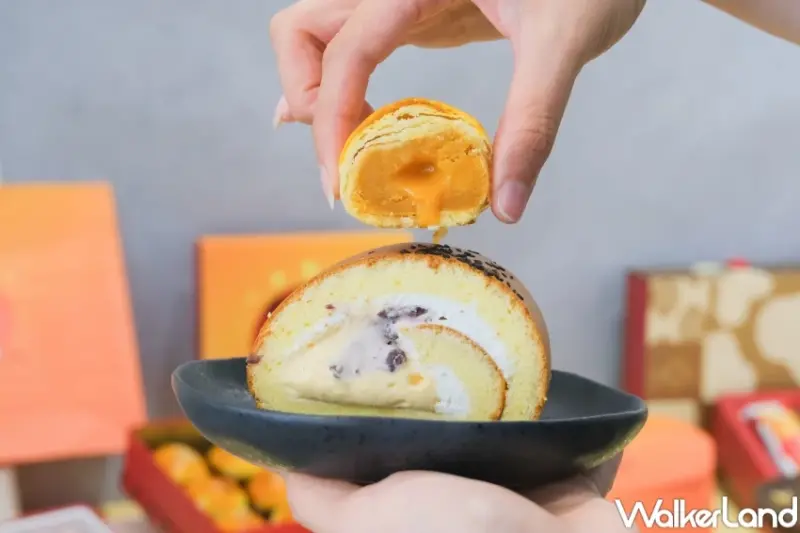 蛋黃酥生乳捲！亞尼克中秋節蛋黃酥禮盒，蛋黃酥風味生乳捲神還原。