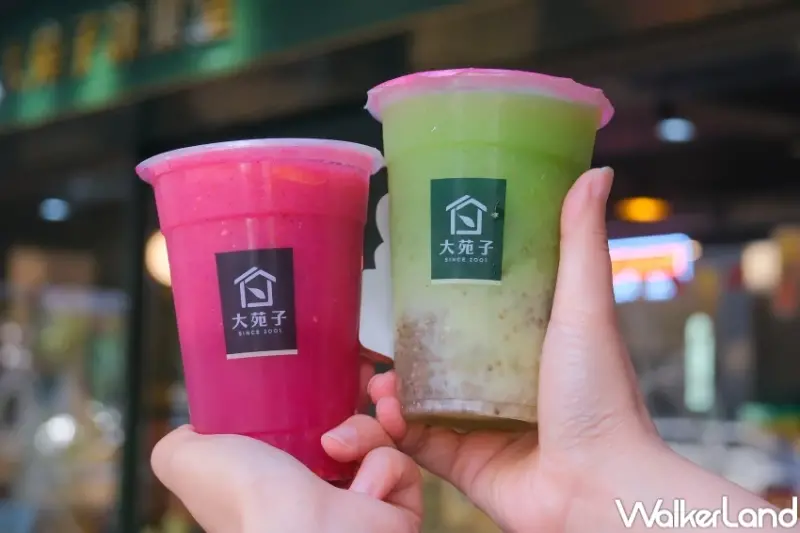 起床早餐喝這杯！大苑子「羽衣甘藍5蔬果汁」早餐系飲品推薦，夏季必喝西瓜椰子在一起。