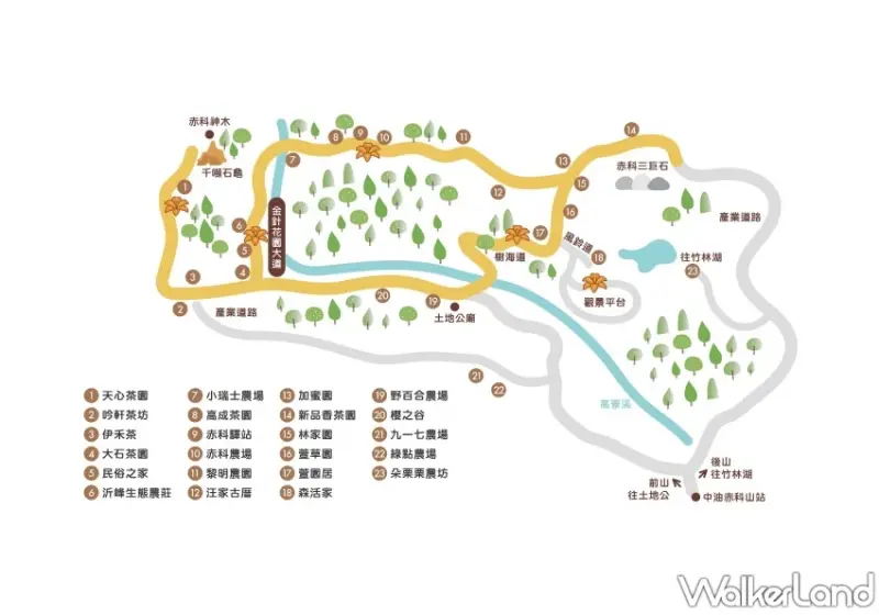 2025花蓮金針花季開跑！六十石山、赤科山看金色花海，玉里、富里順遊。 / 花蓮縣政府 提供、WalkerLand窩客島整理