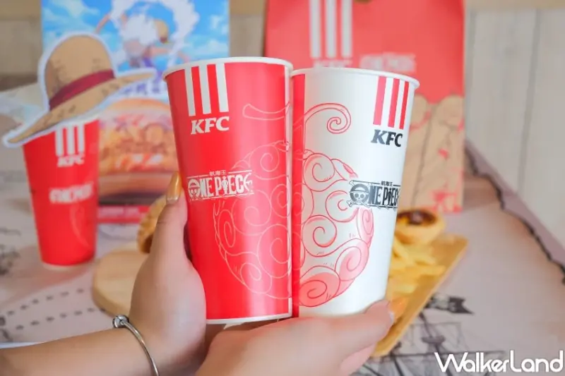惡魔果實我要吃！肯德基X航海王「惡魔果實咔啦海陸堡」，航海王藏寶箱漢堡盒必拍。