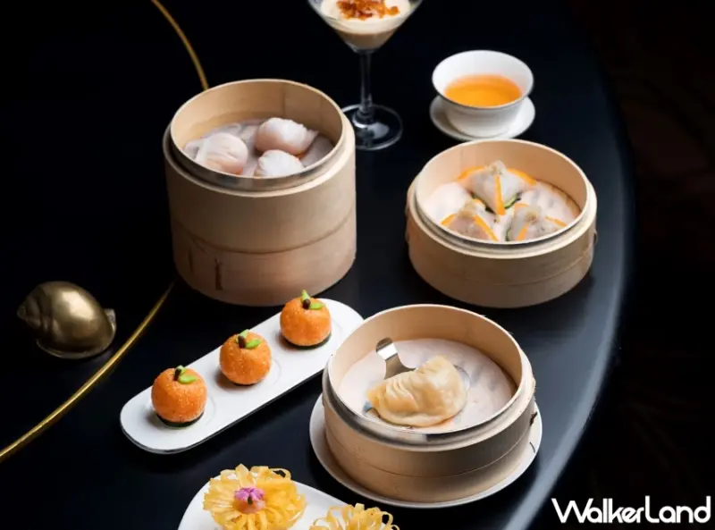 探索米其林一星「雅閣」港式點心新菜單！香港金獎女主廚葉銘惠巧手打造菊花龍蝦春卷、安蝦鹹水角。