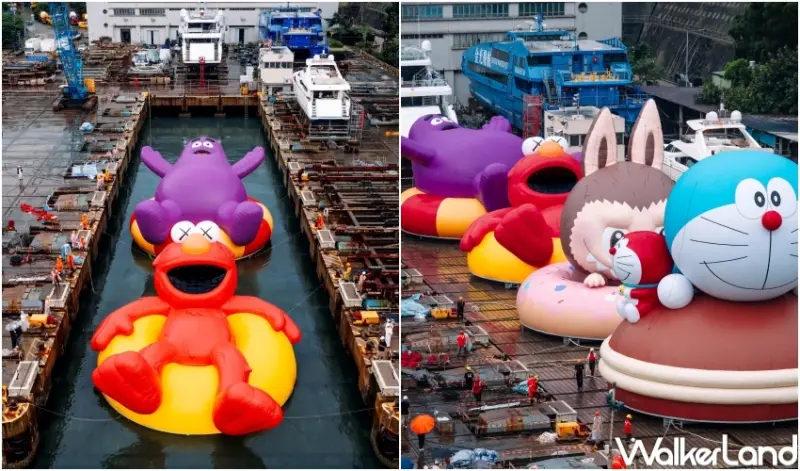 哆啦A夢20米氣球必拍！香港維港海上大巡遊，芝麻街 麥當勞奶昔大哥 LABUBU必拍。