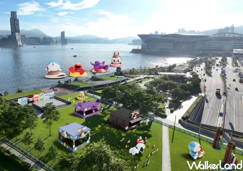 哆啦A夢20米氣球必拍！香港維港海上大巡遊，芝麻街 麥當勞奶昔大哥 LABUBU必拍。