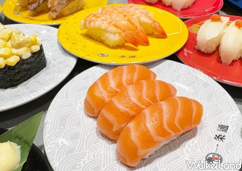 壽司控衝一条通！35元鮮蝦 40元鮭魚每盤3貫，加量不加價優惠吃爆。