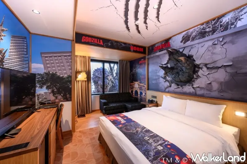 沉浸式哥吉拉主題房！日本新宿哥吉拉飯店原汁原味登陸格拉斯麗台北飯店，Klook獨家限時開賣。