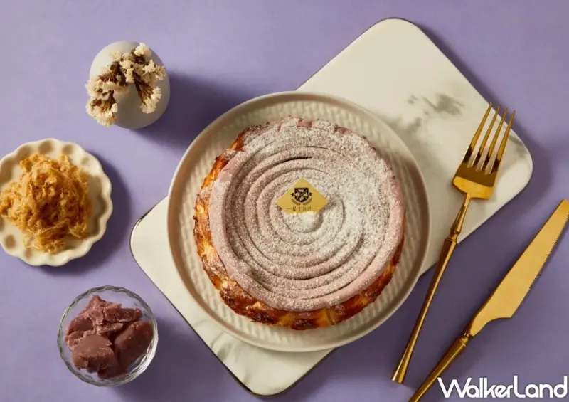 芋頭控吃新甜點！起士公爵「芋泥肉鬆巴斯克」鹹甜涮嘴，中秋限定款。