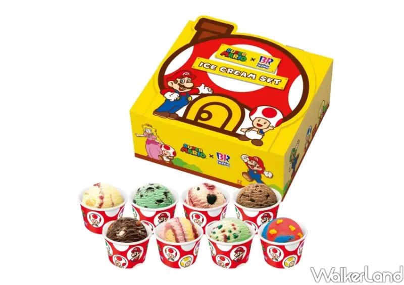 超級瑪利歐冰淇淋又來！31冰淇淋限定「？磚塊聖代」吃完直接帶走。