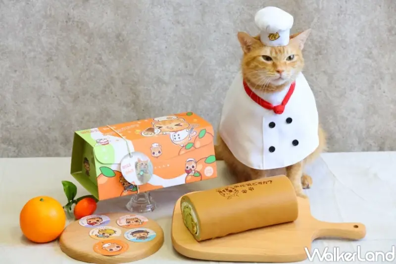 蜜柑站長生乳捲！高雄捷運貓咪站長蜜柑造型生乳捲，亞尼克YTM高雄捷運開賣。