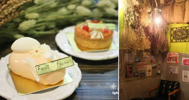 台中美食：淺藍 × 二月森～超好拍！乾燥花海中的甜點店