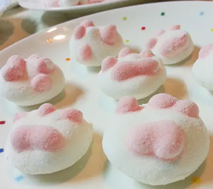  棉花糖DIY 食譜 貓肉球棉花糖 貓咪