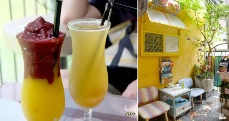 食記【台北】D.G. Café大稻埕好漂亮的咖啡廳，讓你一秒到南法!大同區早午餐下午茶推薦(菜單menu)