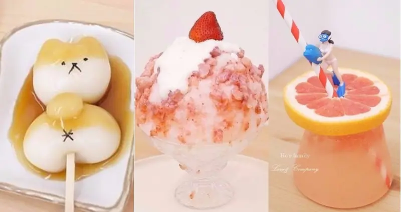[桃園美食]關於粉紅色的創意故事！療癒系粉嫩甜點冰品小屋～WakeWake醒醒工作室｜超萌柴犬糰子、巨無霸草莓冰、水果氣泡飲