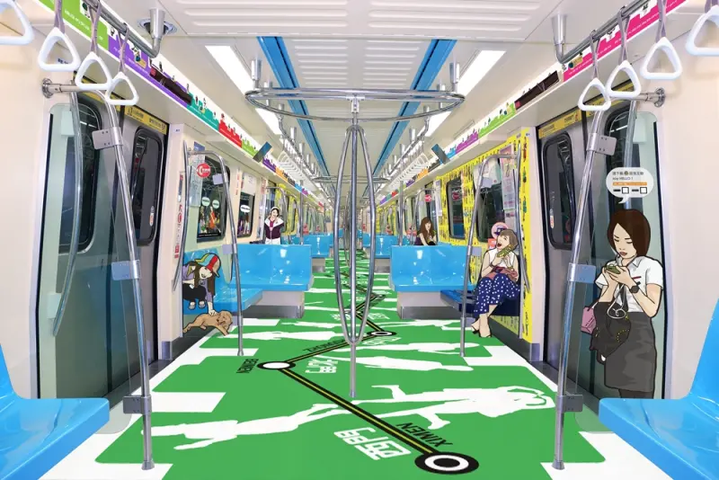 松山線行動美術館亮相！WOW～原來車箱這麼美，PLUS松山線一日遊！