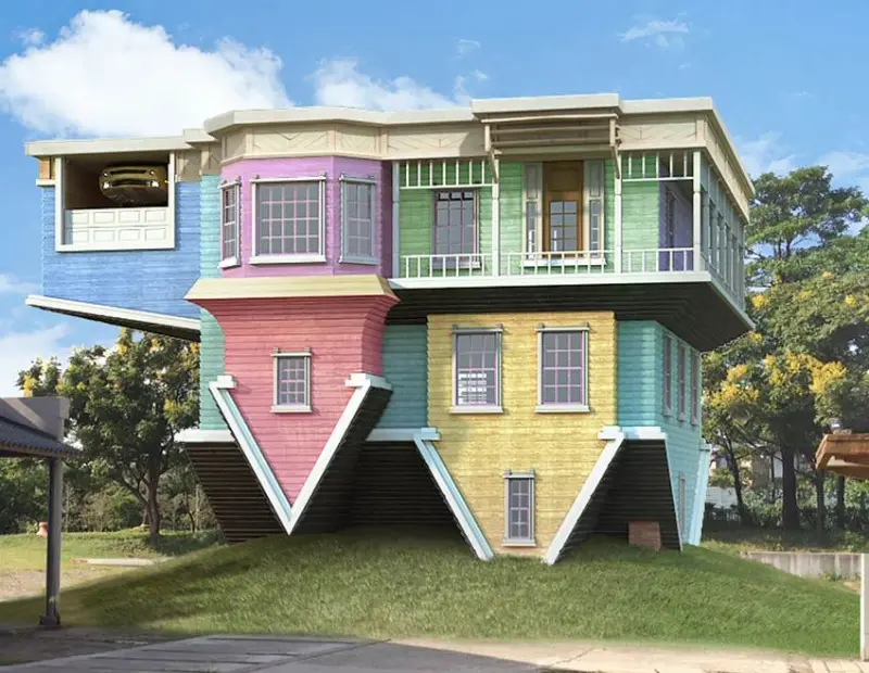 全台唯一實體顛倒屋，2016年即將登場！這世界「反」了！視覺超震撼！