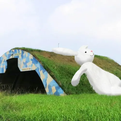 《桃園》2014桃園地景藝術節 人生第一次站上機場基地 好拉風！