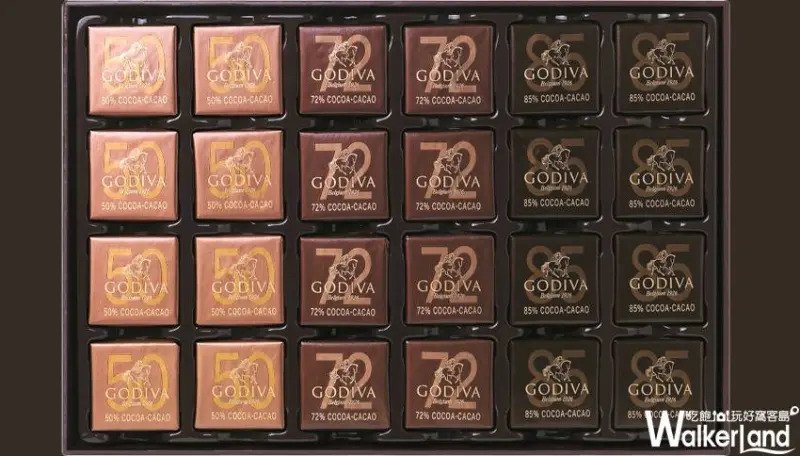 GODIVA「黑巧克力片裝禮盒」