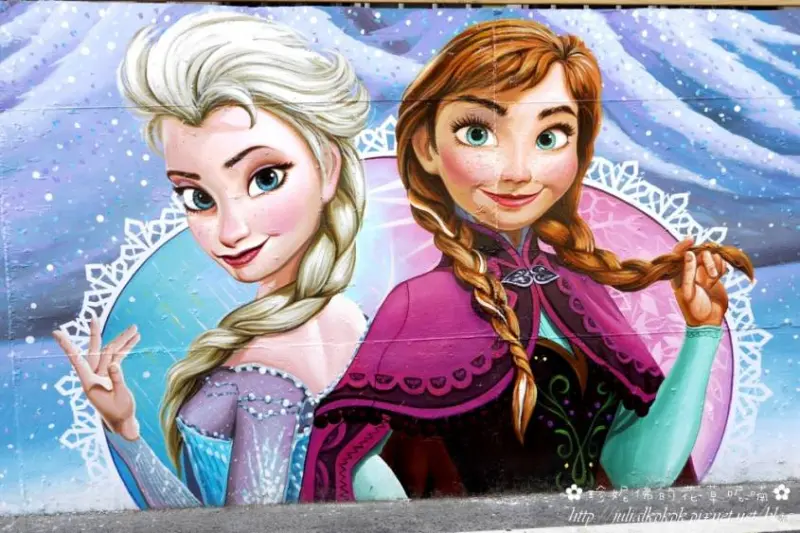 【高雄-仁武區】後安社區冰雪奇緣彩繪巷（利生精密有限公司外牆）