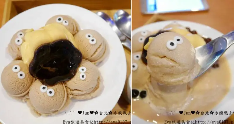 【食記】oO。新北市 新莊區  民安路 冰瘋戰士   丹鳳捷運站、台北美食、捷運美食、小灰塵、眼睛冰淇淋、眼睛雪綿冰、小怪物冰淇淋、Cako Tv Taiwan、波波發胖、蛙人軍、迷你浩克冰、雷虎軍、