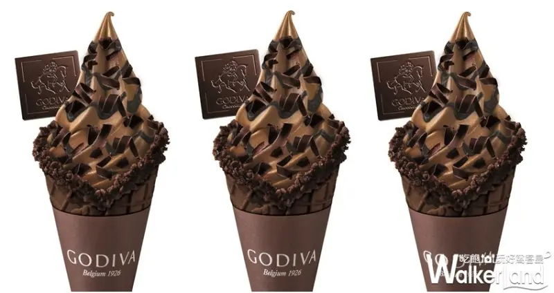 GODIVA「臻選濃醇黑巧克力味霜淇淋」 / WalkerLand窩客島提供