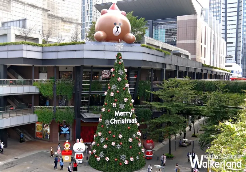 新光三越信義新天地 LINE FRIENDS耶誕打卡裝置 / WalkerLand窩客島提供