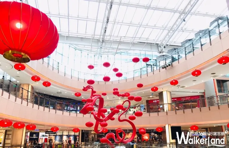 中壢大江購物中心「豬福春節藝術裝置」 / WalkerLand窩客島提供
