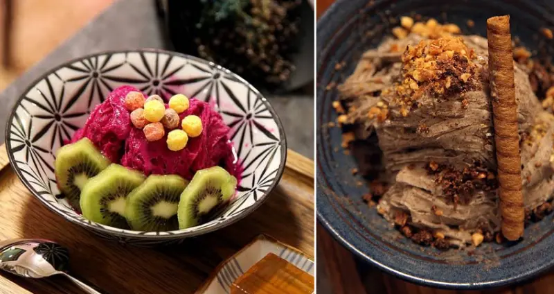 台南美食-芯芯要去【草田八宅 手作雪花冰】~隱身南門路巷弄老屋手作雪花冰專賣店|漸層奶昔|果昔