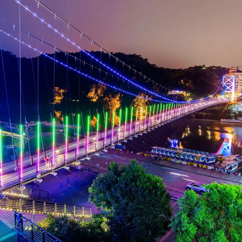 又會跳舞又會唱歌的景觀橋！？碧潭吊橋光雕秀來囉！