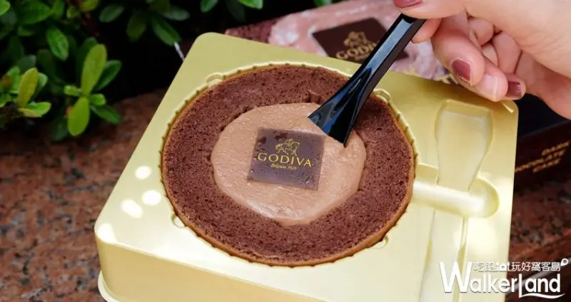 GODIVA、7-ELEVEN「GODIVA黑巧克力慕絲蛋糕」 / WalkerLand窩客島提供