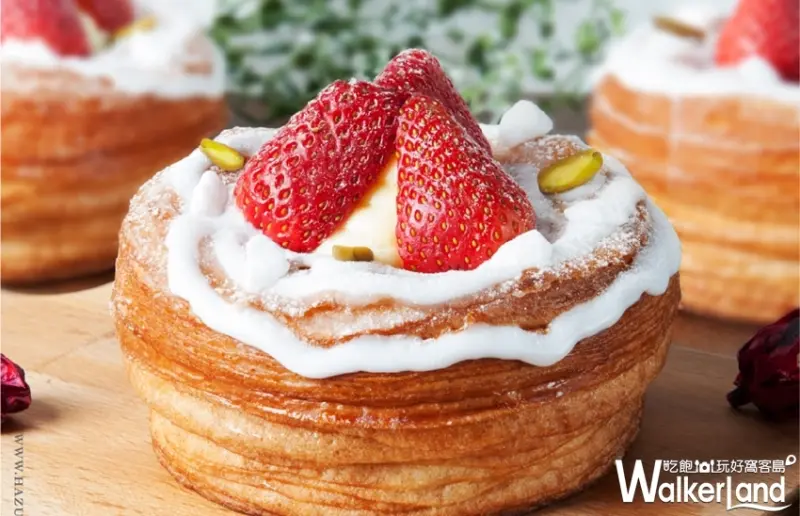 八月堂草莓甜點「草莓檸檬千層派」 / WalkerLand窩客島提供