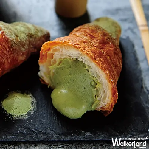 攻佔抹茶控的心！殿堂級可頌「八月堂」3/16插旗台北京站，獨家限定「爆漿抹茶可頌」初登場。