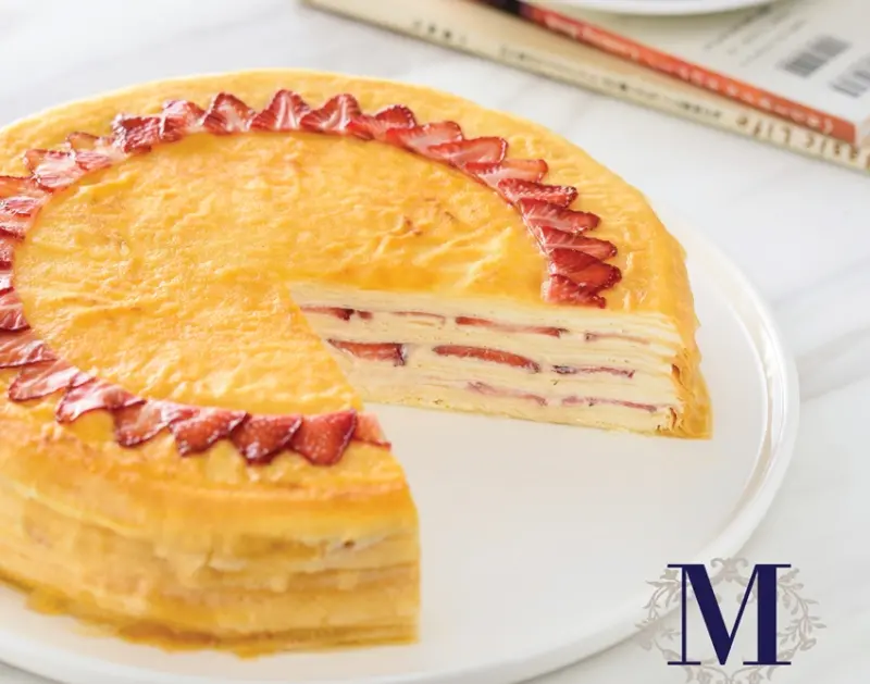 Lady M 草莓千層蛋糕/ WalkerLand窩客島提供