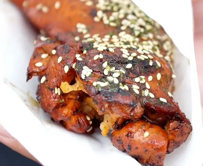 【桃園-八德市】興仁花園夜市 (溜哥燒烤雞翅包飯、鳥蛋達人)