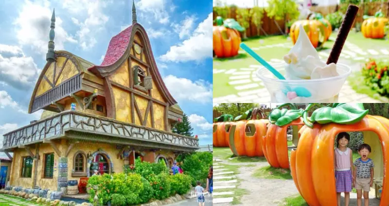 嘉義民雄景點。熊大庄-超可愛的熊熊城堡世界，免費入場參觀拍照(連平日都人很多XD)