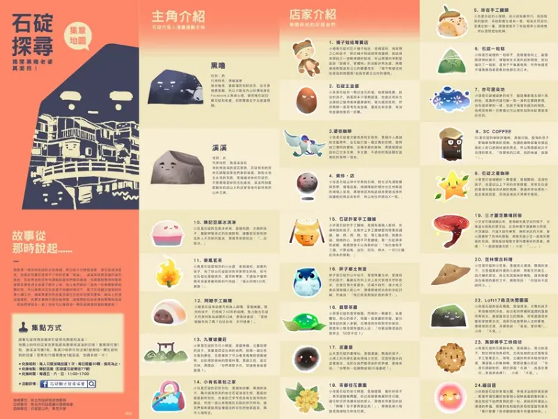 玩翻石碇就靠這一份探尋地圖！連石碇人都大推、玩好蓋滿10個點還能抽扭蛋驚喜喔！