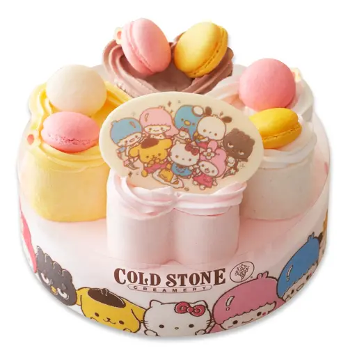 Kitty迷又開始忙了！COLD STONE聯手三麗鷗9大巨星，由Hello Kitty帶頭賣萌「聖誕限定蛋糕」錯過就絕版。