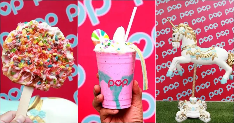 台南美食-芯芯要去【POP 鬆餅&奶昔】~台南街頭出現迪士尼場景般的粉色夢幻樂園|美國最夯的鬆餅棒棒&夢幻奶昔
