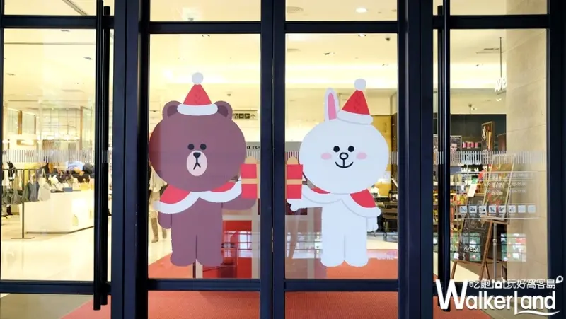 新光三越耶誕打卡「LINE FRIENDS」/ WalkerLand窩客島提供