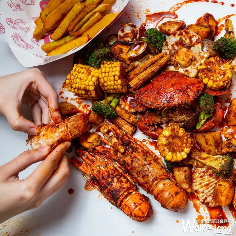 【Walker享美食】海鮮控動起來！堪稱全台最「潮」手抓海鮮SHELL OUT，留言就送你去吃到痛風。