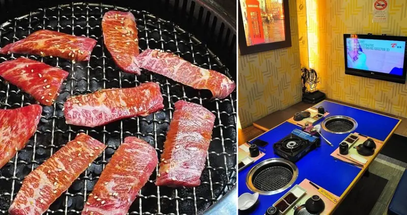 一邊唱KTV，一邊吃著燒烤，真的好HIGH啊~有和牛吃到飽哦!!