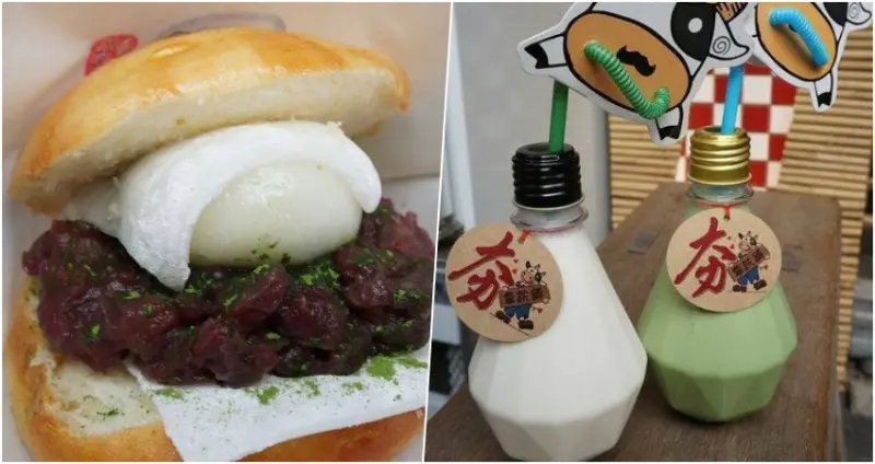 【台南中西區】『綣綣屋。輕食』~軟Ｑ爆綿口感豐富的日式紅豆抹茶麻糬饅頭＆特濃燈泡抹茶拿鐵～國華街散步美食。