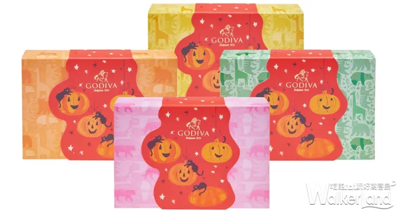 萬聖節巧克力蝴蝶餅NT$180 調皮的小黑貓集體出動捍衛巧克力蝴蝶餅！內有沾上幼滑牛奶巧克力或香濃黑巧克力的酥脆海鹽蝴蝶餅。