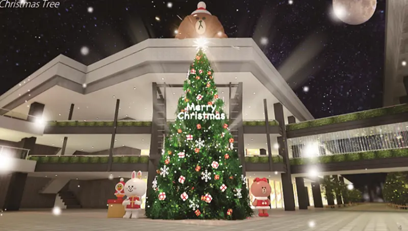 新光三越耶誕打卡「LINE FRIENDS」/ 新光三越提供