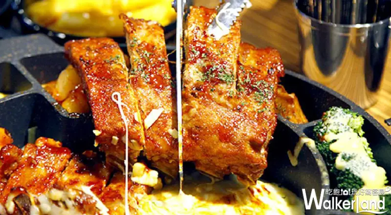 起司控必參加的「起司牽絲挑戰賽」！只要在「詹姆仕起司豬肋排」挑戰成功就可以獲得起司double加量。