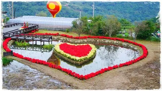 【台北◍•ᴗ•◍內湖】捷運內湖站✯景點・白石湖同心池｜台北出現超大紅色雙心!聖誕風熱門景點換新裝