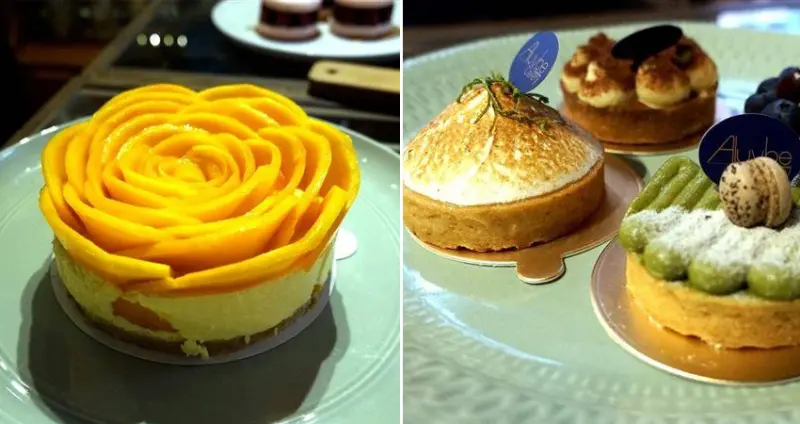 Aluvbe Cakery 艾樂比 芒果玫瑰慕斯蛋糕 美型還有迷你版 法式小塔可愛~ 忠孝新生甜點/巷弄甜點