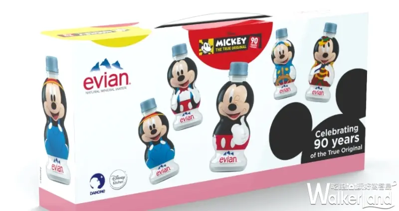 evian米奇90週年限定造型礦泉水 / WalkerLand窩客島提供